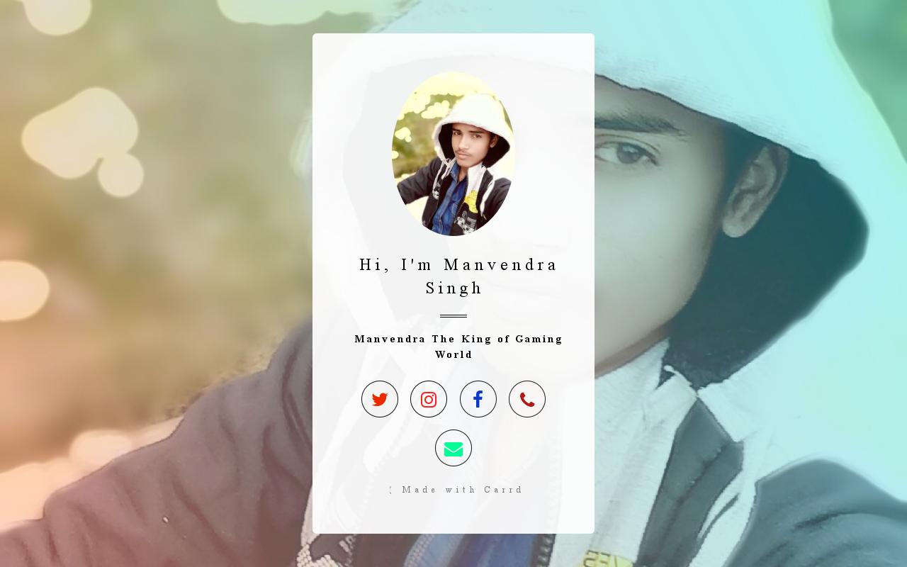 Carrd profile picture for @manav